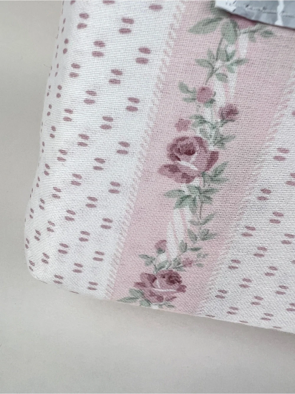 Shabby Chic Pink Floral King Sheet Set Soft 100% Cotton 4 Pc Set NEW